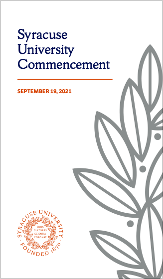 Commencement Program Cover